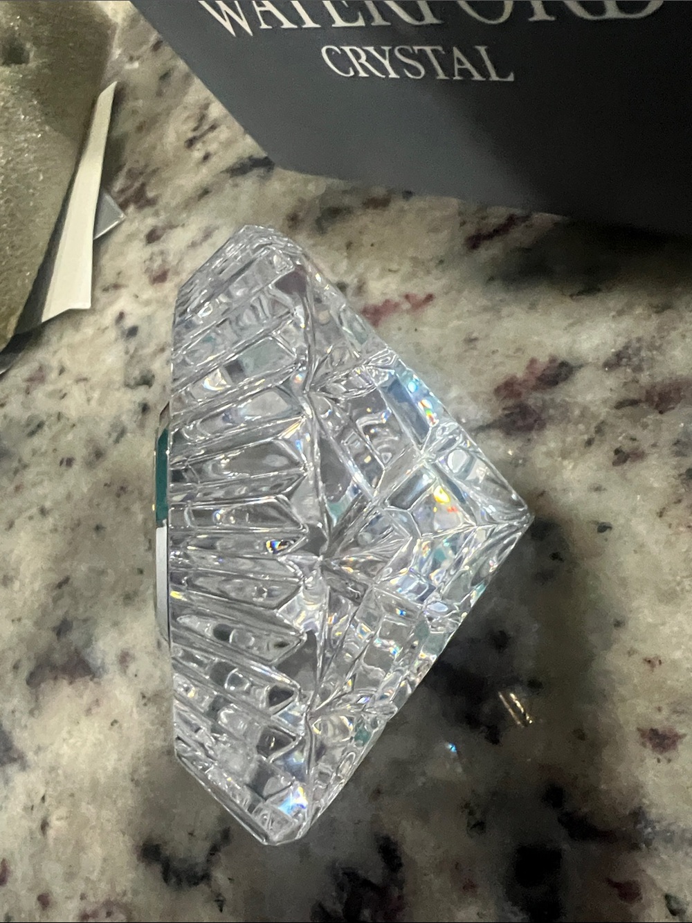Waterford Crystal Clock with Silver and Clear Design - Picture 11 of 14